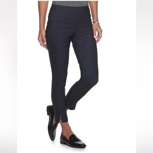 NWT Apt 9 Ankle Mid Rise Tummy Control Millenium Trouser Slacks Pants Large